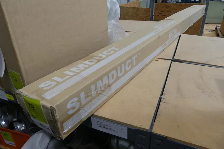 Sekisui Denko Slimduct SD-77-W PVC-Kanal, weiß, 75x63mm, 2000mm, SD-77-W